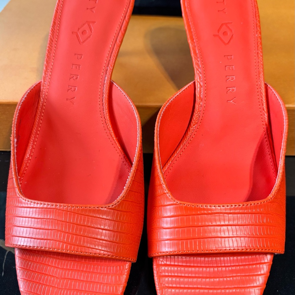 Katy Perry Collections Vibrant Orange Mules